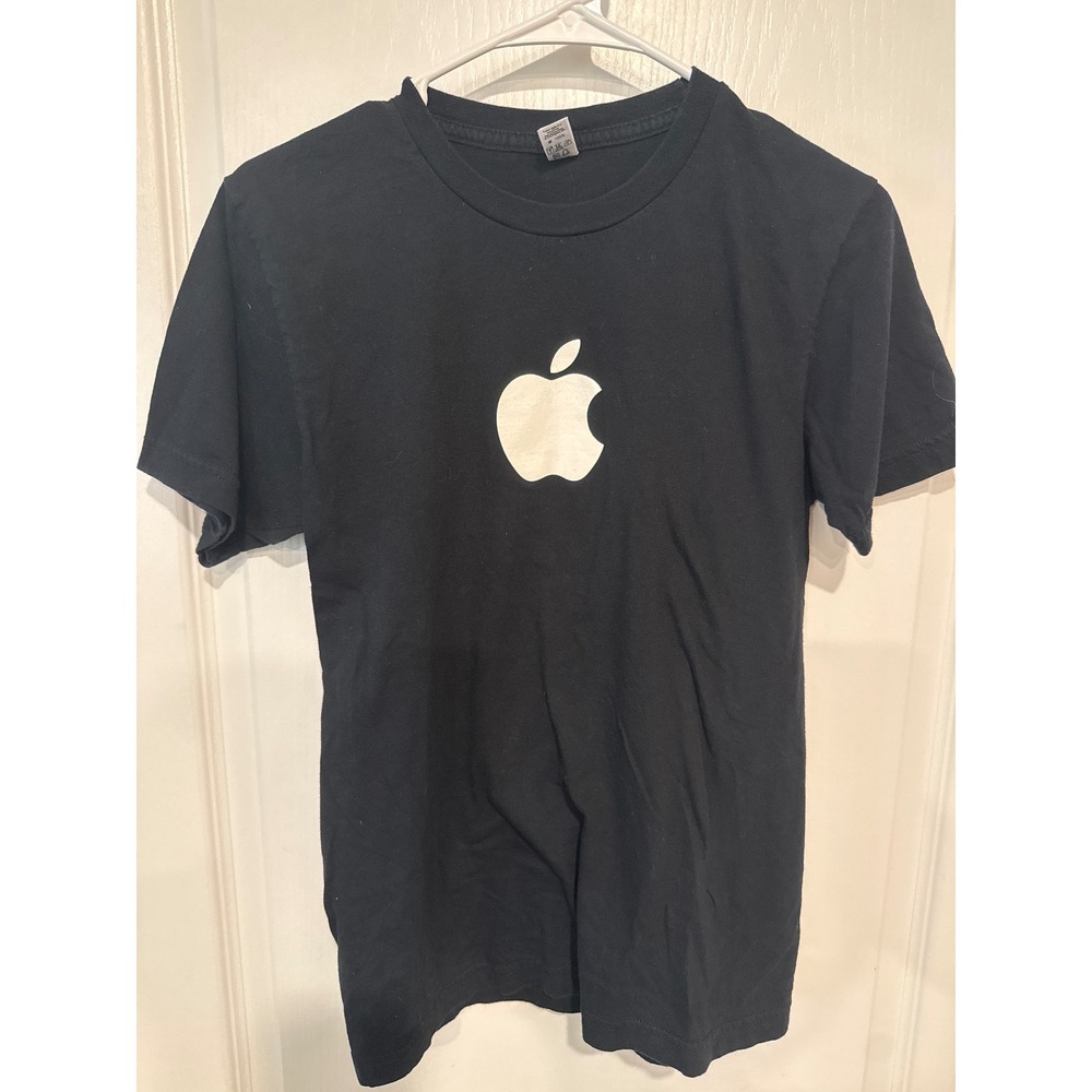 Apple Power Mac G5 Promo T-Shirt Black American Apparel Made in USA Small Tech